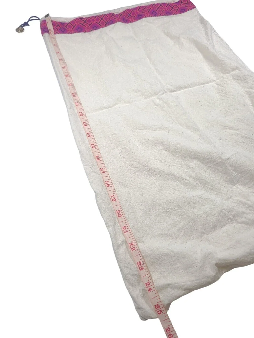 Tory Burch Dust Bag 25x15 Drawstring Handbag Purse Storage Cover Pink Logo